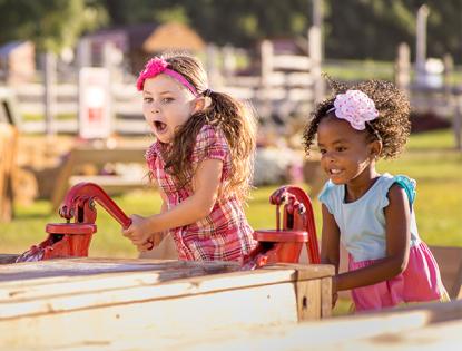 Children playing in Lancaster